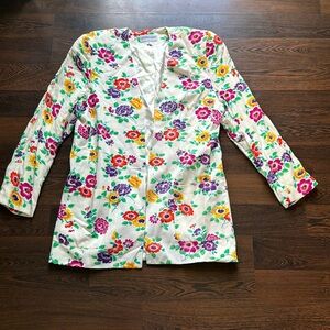 Galleria Sport Vintage Floral Blazer 10